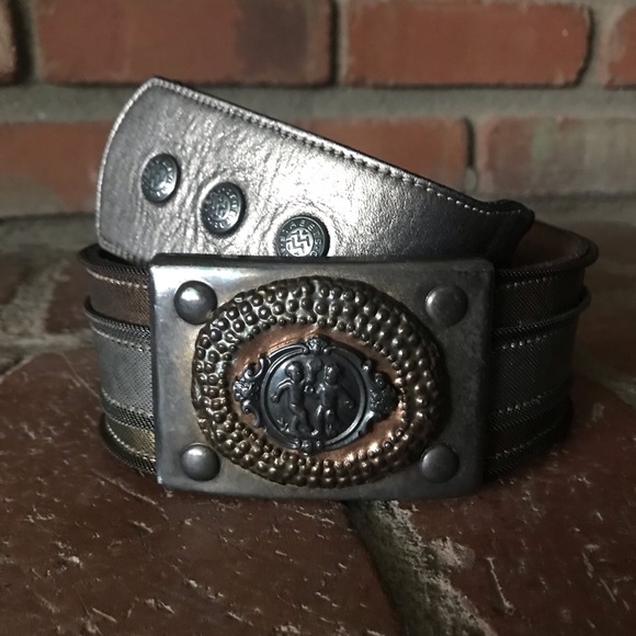 Streets Ahead Accessories - Streets Ahead Brown Leather Metallic Belt Sz M